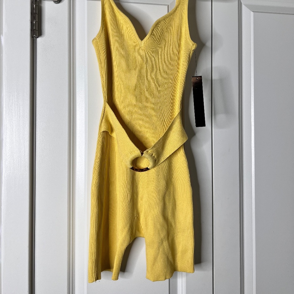 New Ribbed Jumpsuit with belt